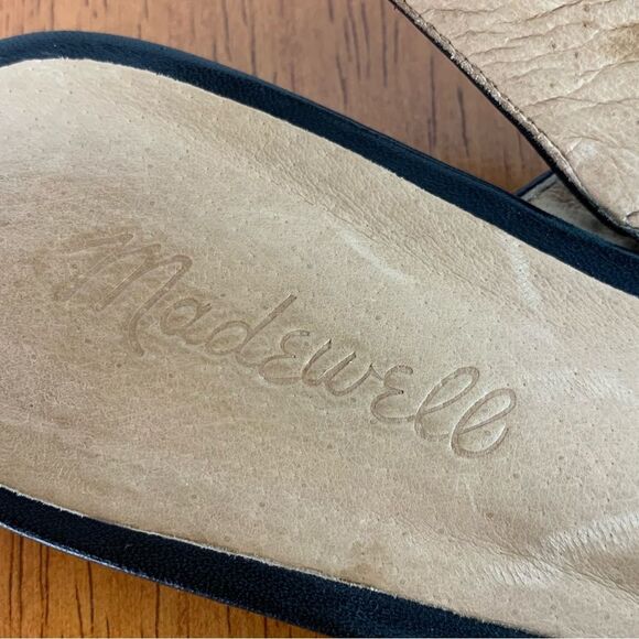 Madewell The Ava Slingback Flat Black Leather Pointy Toe Size 9.5 - Picture 6 of 7